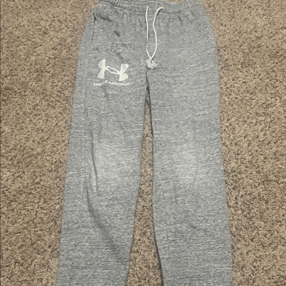 Under Armour Kids Heather Gray Sweatpants